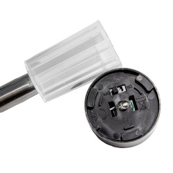 Lampa solarna ISKRA srebrna 4,5x31,5cm - 4 sztuki