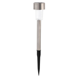 Lampa solarna ISKRA srebrna 4,5x31,5cm - 8 sztuk