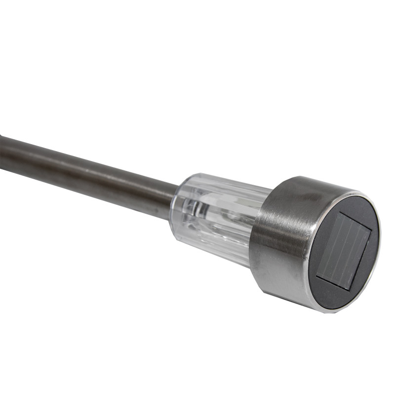 Lampa solarna ISKRA srebrna 4,5x31,5cm - 8 sztuk