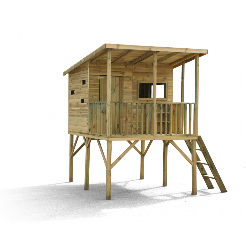 Drewniany domek ogrodowy dla dzieci - Robinson