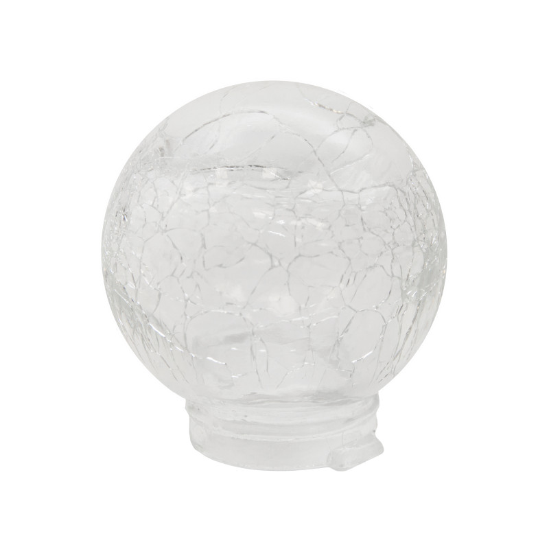 Lampka solarna RYSKA srebrna 1x LED RGB ogrodowa podwieszana kryształowa kula