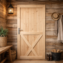 Drzwi sosnowe, sęczne - Loft X - Seria LOFT - Drzwi wewnętrzne drewniane