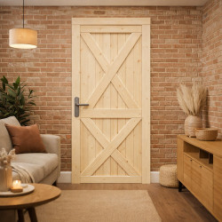 Drzwi sosnowe, sęczne - Loft XX - Seria LOFT - Drzwi wewnętrzne drewniane