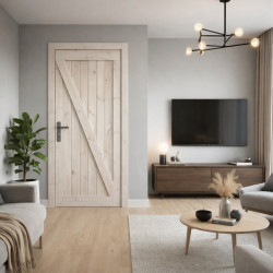 Drzwi sosnowe, sęczne - Loft Z - Seria LOFT - Drzwi wewnętrzne drewniane