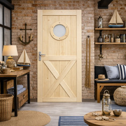 Drzwi sosnowe, sęczne - Loft XO - Seria LOFT - Drzwi wewnętrzne drewniane