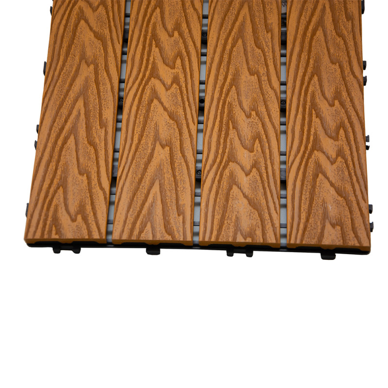 Podest tarasowy panel WPC 30x30x2,2 cm TEAK Zestaw 10szt. 0,9mkw