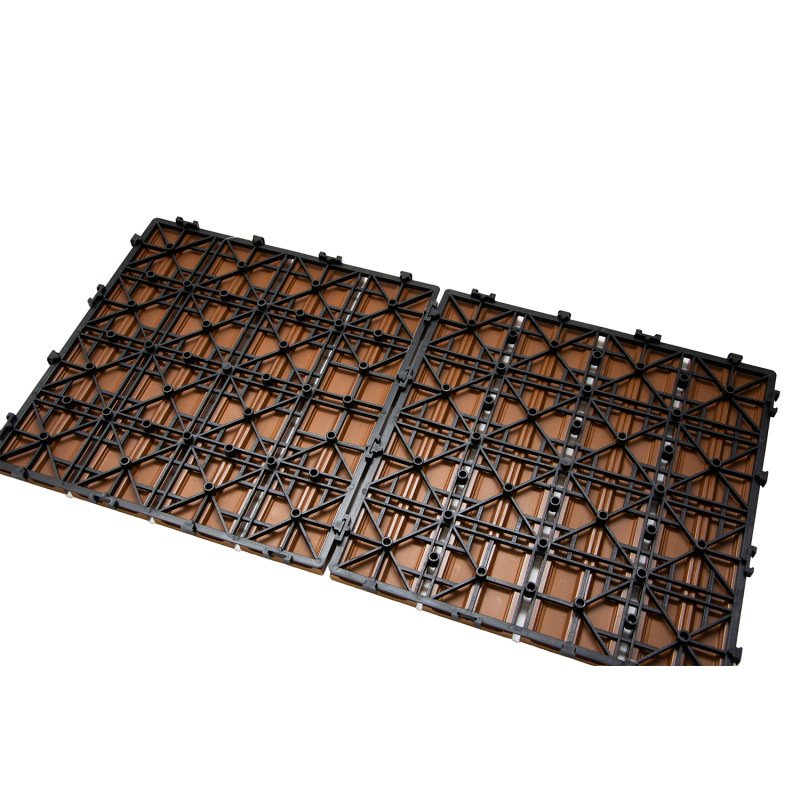 Podest tarasowy panel WPC 30x30x2 cm TEAK Zestaw 10szt. 0,9mkw