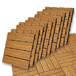 Podest tarasowy panel WPC 30x30x2 cm TEAK Zestaw 10szt. 0,9mkw