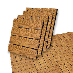 Podest tarasowy panel WPC 30x30x2,2 cm TEAK Zestaw 4szt. 0,36mkw