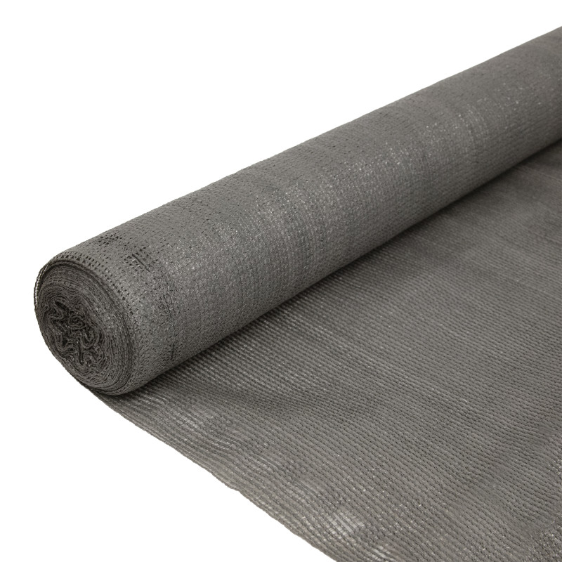 Siatka cieniująca szara H1,5mx25m 90% zacienienia 105g/m2