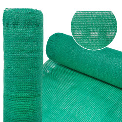 Siatka cieniująca zielona H1,5x25m 90% zacienienia 105g/m2
