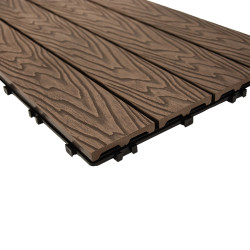 Podest tarasowy panel WPC 30x60x2 cm BRĄZ