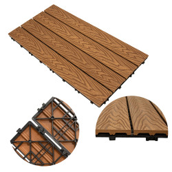 Podest tarasowy panel WPC 30x60x2 cm TEAK