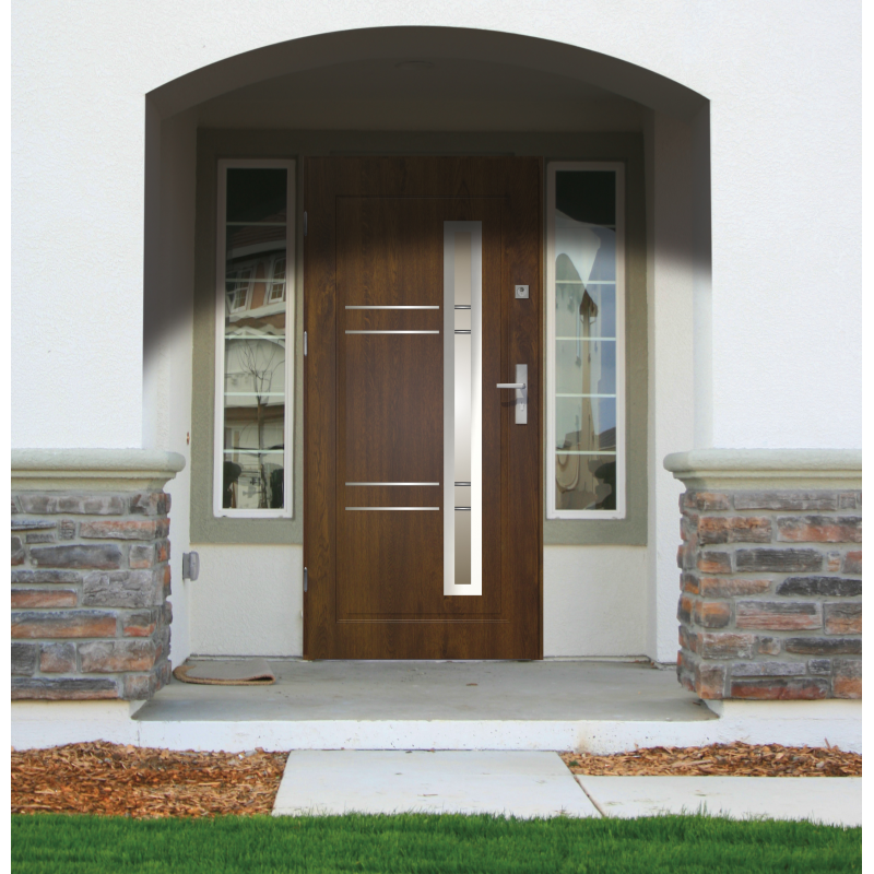 Drzwi zewnętrzne przeszklone APOLLO - Produkt polski- aranżacja