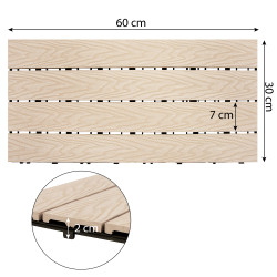 Podest tarasowy panel WPC 30x60x2 cm BEŻOWY