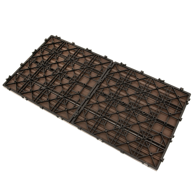 Podest tarasowy panel WPC 30x60x2 cm BRĄZ - zestaw 6 sztuk 1mkw