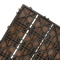 Podest tarasowy panel WPC 30x60x2 cm BRĄZ - zestaw 6 sztuk 1mkw