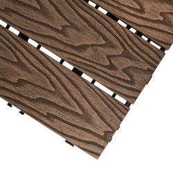 Podest tarasowy panel WPC 30x60x2 cm BRĄZ - zestaw 6 sztuk 1mkw