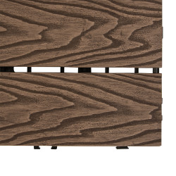 Podest tarasowy panel WPC 30x60x2 cm BRĄZ - zestaw 6 sztuk 1mkw