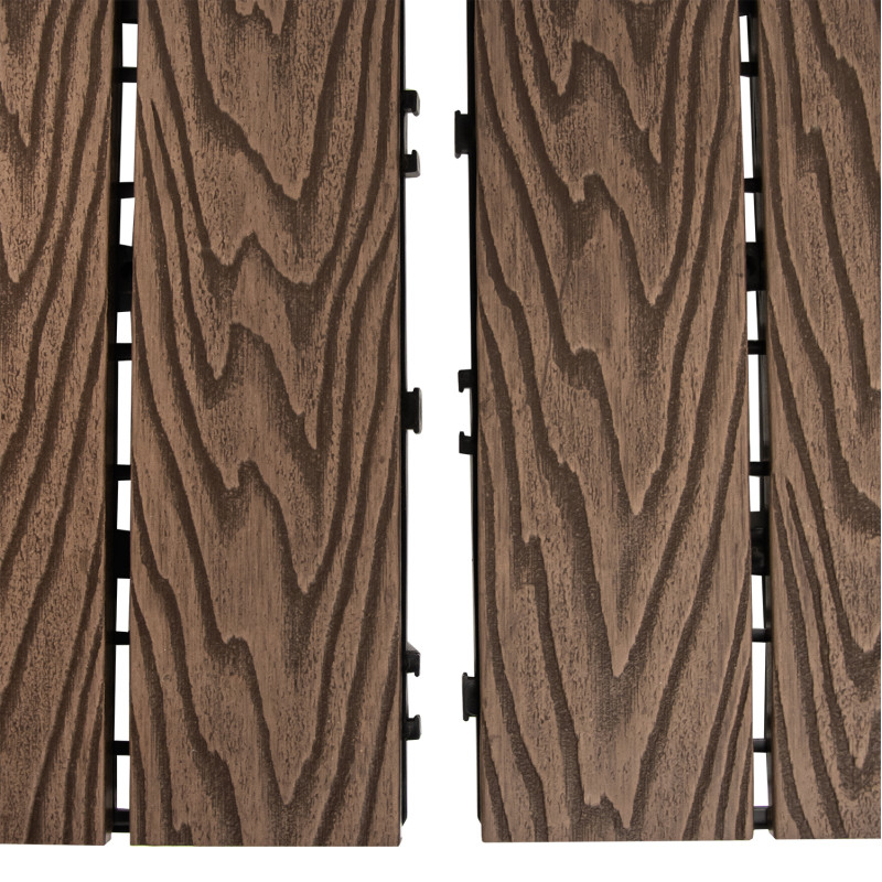 Podest tarasowy panel WPC 30x60x2 cm BRĄZ - zestaw 6 sztuk 1mkw