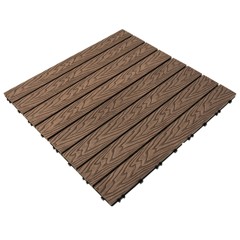 Podest tarasowy panel WPC 30x60x2 cm BRĄZ - zestaw 6 sztuk 1mkw