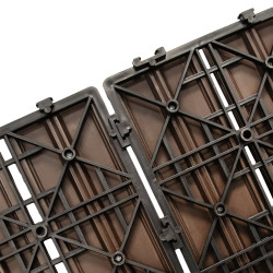 Podest tarasowy panel WPC 30x60x2 cm BRĄZ - zestaw 6 sztuk 1mkw