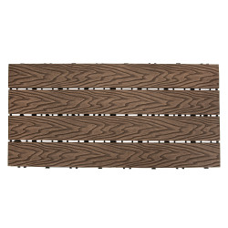 Podest tarasowy panel WPC 30x60x2 cm BRĄZ - zestaw 6 sztuk 1mkw