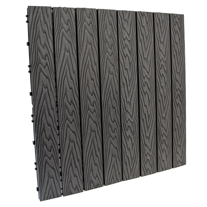 Podest tarasowy panel WPC 30x60x2 cm SZARY - zestaw 6 sztuk - 1mkw