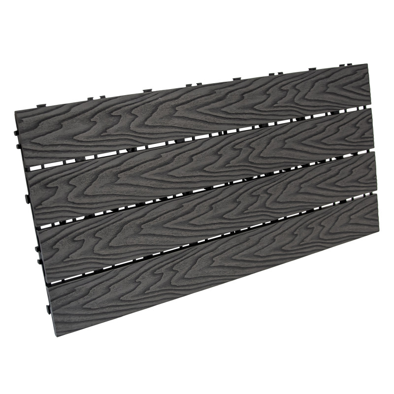 Podest tarasowy panel WPC 30x60x2 cm SZARY - zestaw 6 sztuk - 1mkw