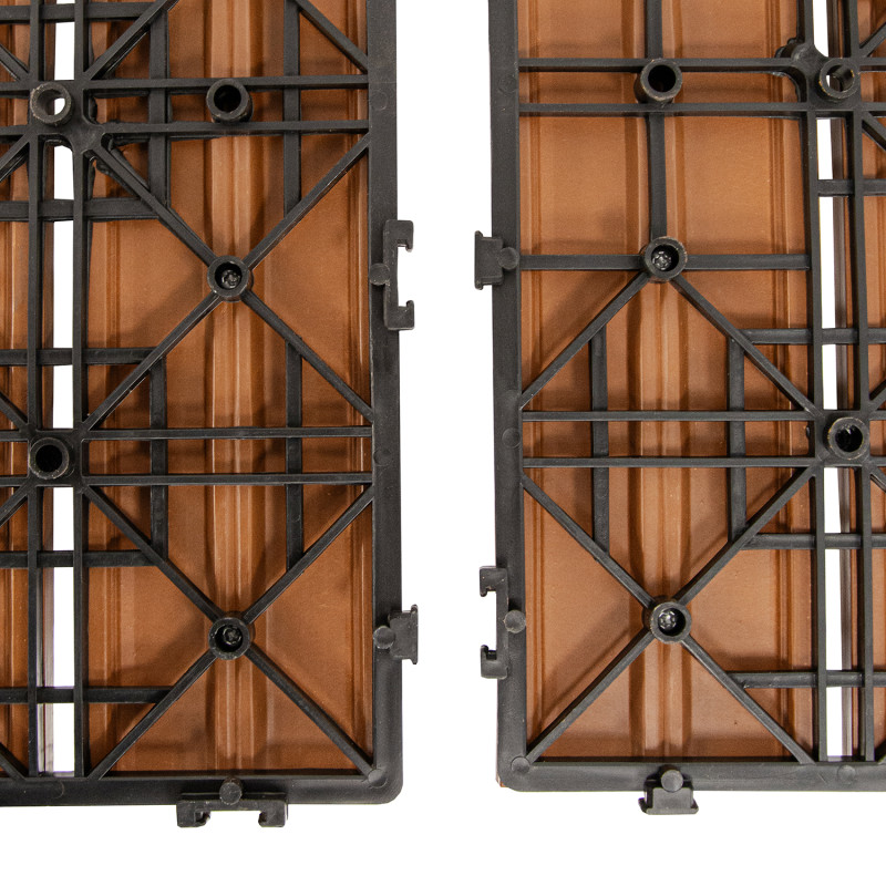 Podest tarasowy panel WPC 30x60x2 cm TEAK - zestaw 6 sztuk 1mkw