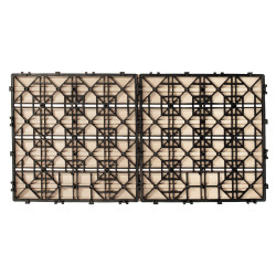 Podest tarasowy panel WPC 30x60x2 cm BEŻOWY - zestaw 6 sztuk 1mkw