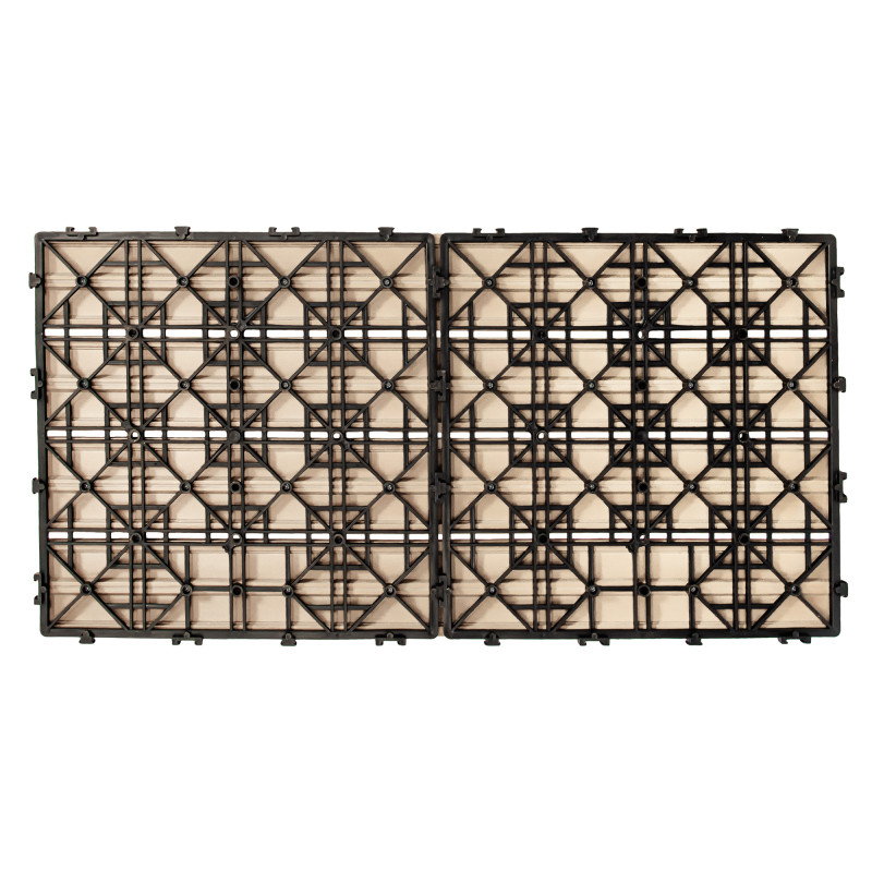 Podest tarasowy panel WPC 30x60x2 cm BEŻOWY - zestaw 6 sztuk 1mkw