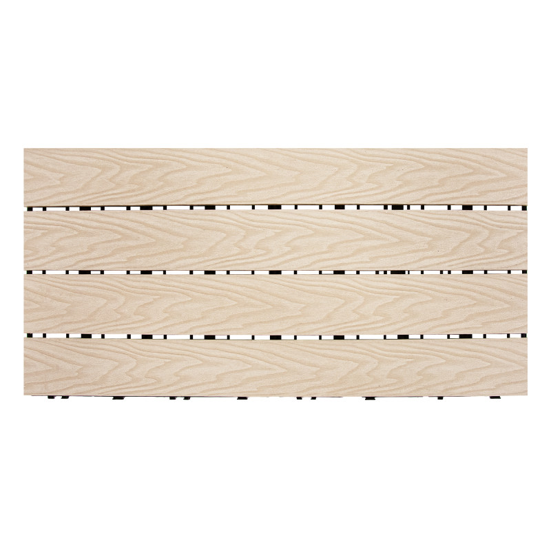 Podest tarasowy panel WPC 30x60x2 cm BEŻOWY - zestaw 6 sztuk 1mkw