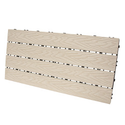 Podest tarasowy panel WPC 30x60x2 cm BEŻOWY - zestaw 6 sztuk 1mkw