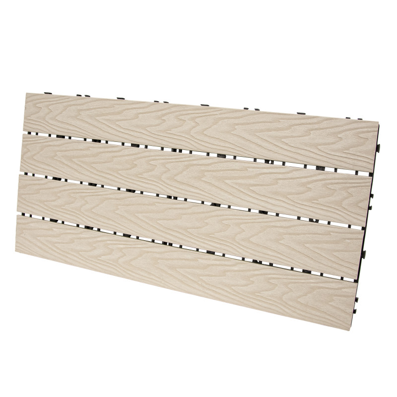 Podest tarasowy panel WPC 30x60x2 cm BEŻOWY - zestaw 6 sztuk 1mkw