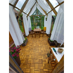 Podest Tarasowy Akacjowy II Płytki Mozaika Na CLICK na Taras 30x30x2,4 cm Zestaw 11 szt 0,99mkw