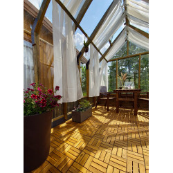 Podest Tarasowy Akacjowy II Płytki Mozaika Na CLICK na Taras 30x30x2,4 cm Zestaw 11 szt 0,99mkw