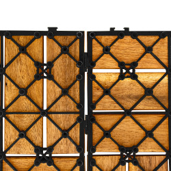 Podest Tarasowy Akacjowy II Płytki Mozaika Na CLICK na Taras 30x30x2,4 cm Zestaw 11 szt 0,99mkw