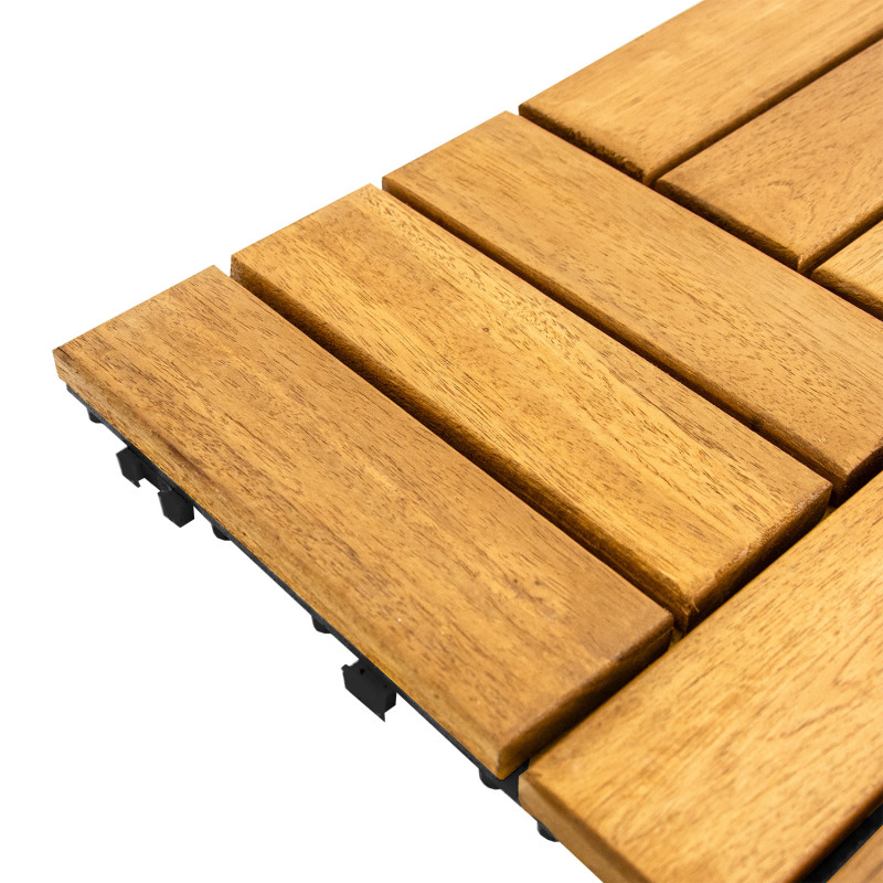 Podest Tarasowy Akacjowy II Płytki Mozaika Na CLICK na Taras 30x30x2,4 cm Zestaw 11 szt 0,99mkw