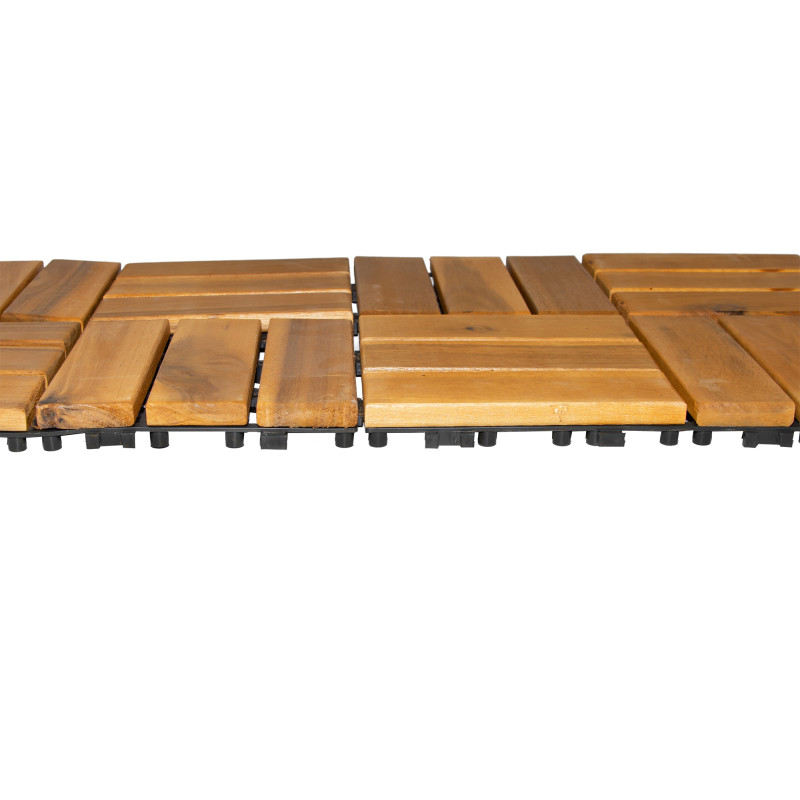 Podest Tarasowy Akacjowy II Płytki Mozaika Na CLICK na Taras 30x30x2,4 cm Zestaw 11 szt 0,99mkw