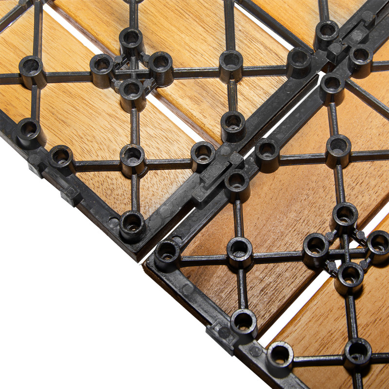 Podest Tarasowy Akacjowy II Płytki Mozaika Na CLICK na Taras 30x30x2,4 cm Zestaw 11 szt 0,99mkw