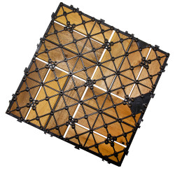 Podest Tarasowy Akacjowy II Płytki Mozaika Na CLICK na Taras 30x30x2,4 cm Zestaw 11 szt 0,99mkw