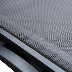 Leżak ogrodowy SOLARIA szary regulowane oparcie PREMIUM