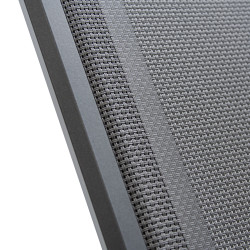 Leżak ogrodowy SOLARIA szary regulowane oparcie PREMIUM