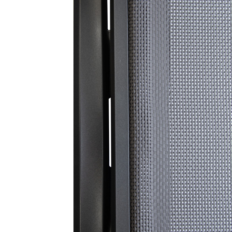 Leżak ogrodowy SOLARIA szary regulowane oparcie PREMIUM