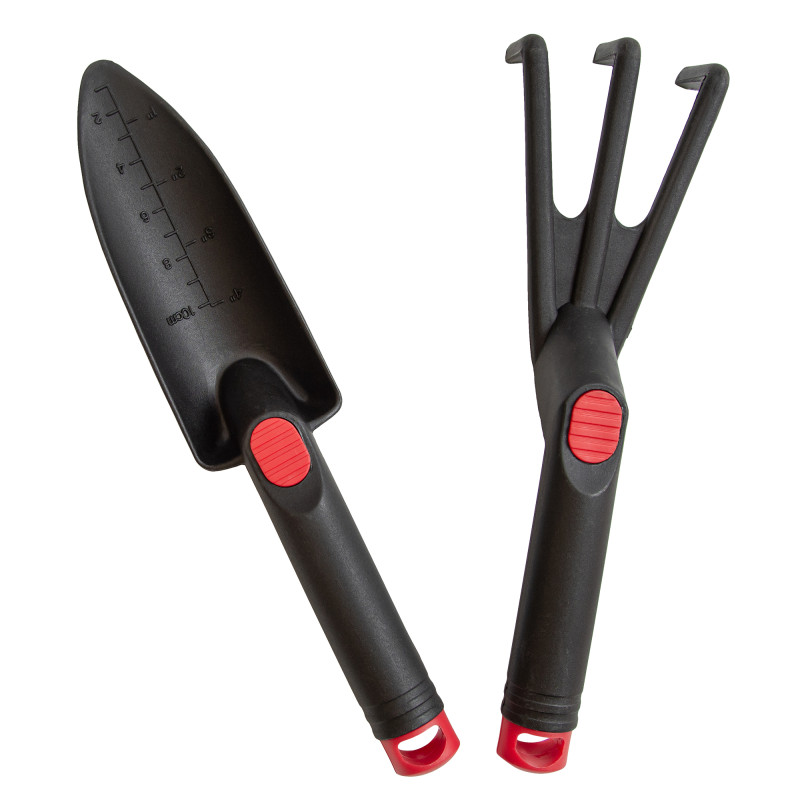 Zestaw Narzędzi Ogrodowych 4 Części Łopatka Pazurki Sekator Mata Piankowa