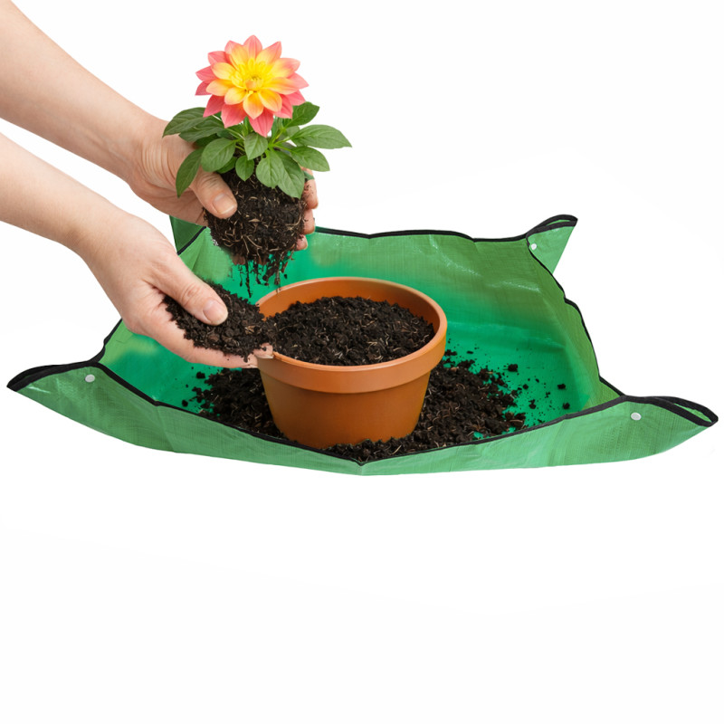 Mata do przesadzania kwiatów roślin podkładka składana ogrodowa 74x100 cm