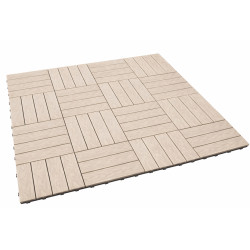 Podest tarasowy panel WPC 30x30x2 cm BEŻ Zestaw 4szt. 0,36mkw