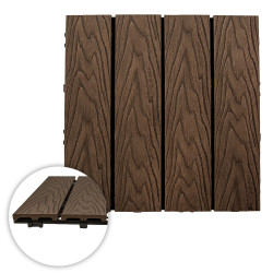 Podest tarasowy panel WPC 30x30x2 cm BRĄZ