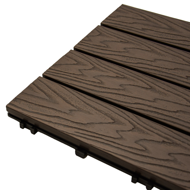 Podest tarasowy panel WPC 30x30x2 cm BRĄZ